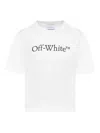 Off-white T-shirt With Logo Print In Blanco