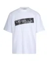 Off-white T-shirt Flannel Diag Skate S/s Tee White/black In White