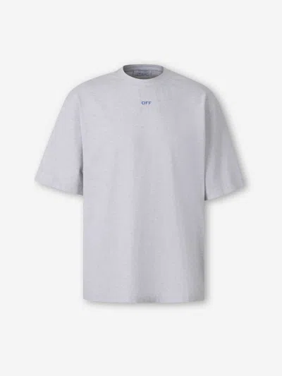 Off-white Logo Round-neck T-shirt In Gray