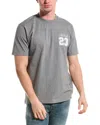 Off-white Slim Fit Crewneck T-shirt With Embroideries In Grey
