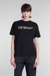 Off-white Off White Big Bookish Logo Cropped Top In Black