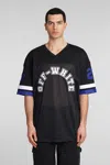 OFF-WHITE T-SHIRT IN BLACK POLYESTER