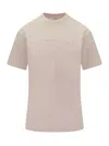 Off-white Cotton Crew Neck T-shirt In Pink