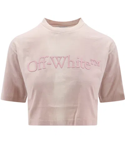 Off-white T-shirt In Lilac