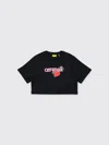 Off-white Heart Safety-pin T-shirt In Black