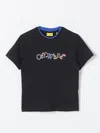 OFF-WHITE T-SHIRT OFF-WHITE KIDS KIDS COLOR BLACK,F86459002