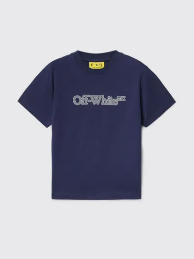 Off-white T-shirt  Kids Kids Color Blue In Blau