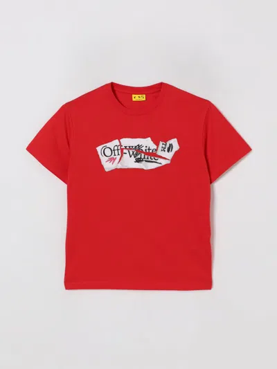 OFF-WHITE T恤 OFF-WHITE KIDS 儿童 颜色 白色,H42623001