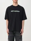 Off-white Mens Cash Arrow Skate Logo-print Cotton-jersey T-shirt Black In Black