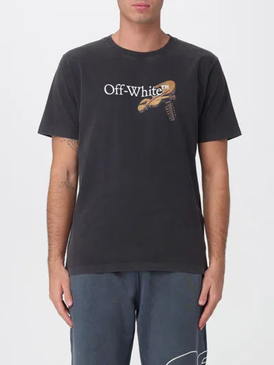 Off-white Washed Black Cupid Arrow Skate Logo T-shirt