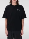 Off-white Graphic Print Short Sleeve Crew Neck T-shirt In Black