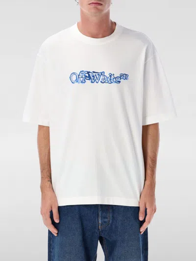 Off-white Cloudy Arrow Skate Cotton T-shirt In White