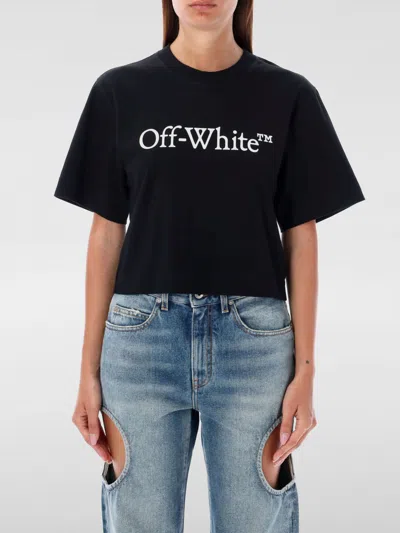 OFF-WHITE T-SHIRT OFF-WHITE WOMAN COLOR BLACK,F82495002