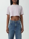 OFF-WHITE T-SHIRT OFF-WHITE WOMAN COLOR PINK,F33297010
