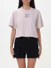 OFF-WHITE T-SHIRT OFF-WHITE WOMAN COLOR PINK,F18694010