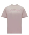 Off-white Cotton Crew Neck T-shirt In Pink