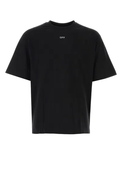 Off-white T-shirt-s Nd Off White Male In Black