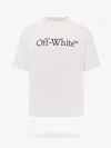 Off-white Cotton T-shirt With Frontal Logo Print In White