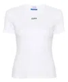 Off-white Off Stamp Stretch-cotton T-shirt In White