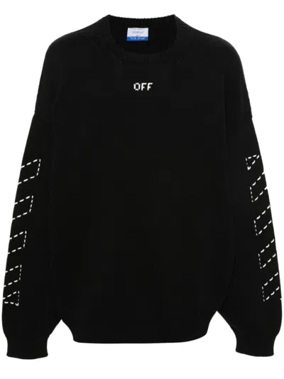 Off-white Sweater Men In Black