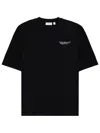 Off-white Logo Graphic Crew Neck Short Sleeve T-shirt In Black