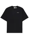 Off-white Slim Fit Scratch Arrow Graphic T-shirt In Black