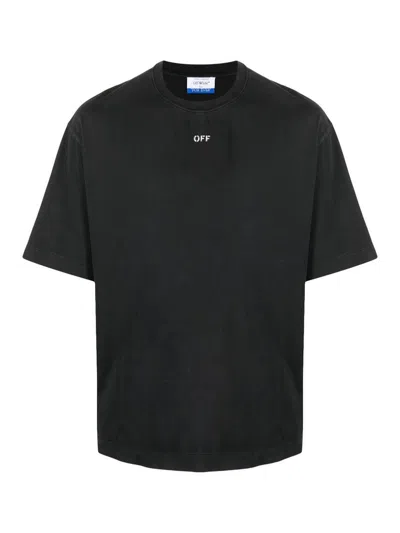 Off-white Graphic Brush Arrow Print T-shirt And Vest In Black