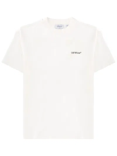 Off-white T-shirt With Logo In Neutral