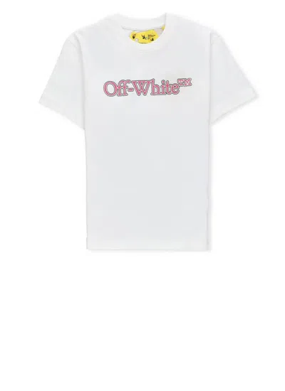 Off-white Kids' T-shirt With Logo In White