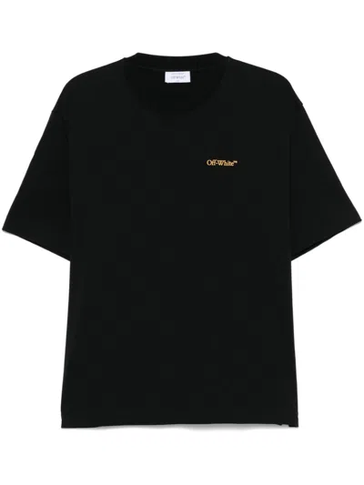Off-white T-shirt With Print In Black