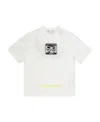 Off-white T-shirt With Round Neck And Short Sleeves In White