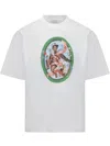 Off-white Off White Men Fresco Oval T-shirt In White