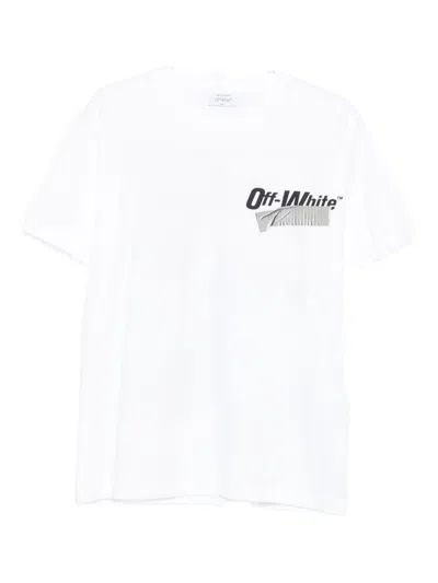 Off-white Tape-detail Polo Shirt In White