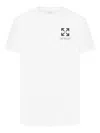 Off-white Arrow Print Slim Fit Cotton T-shirt In White
