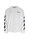 Off-white Arrow Print Long-sleeved T-shirt In White
