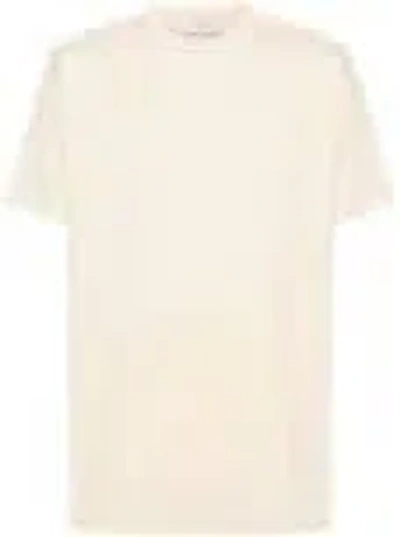 Off-white Arrows-embroidered Cotton T-shirt In Beige