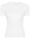 Off-white Off Stamp Short-sleeved Crewneck T-shirt In Artic Ice