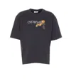 Off-white Cupid Arrow Skate Graphic T-shirt In Black