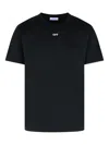 Off-white Graphic Print Crew Neck Cotton T-shirt In Black