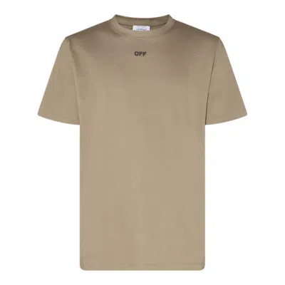 Off-white T-shirts And Polos Brown
