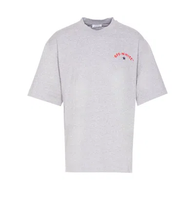 Off-white Off White Star Arrow T Shirt In 0810 Grey Melange