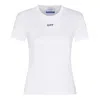 Off-white Off Stamp Stretch-cotton T-shirt In White