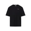 Off-white Graphic Print Short Sleeve Crew Neck T-shirt In Black