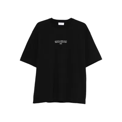 Off-white Crew Neck Short Sleeve T-shirt Design In Multi