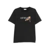 Off-white Washed Black Cupid Arrow Skate Logo T-shirt In Black