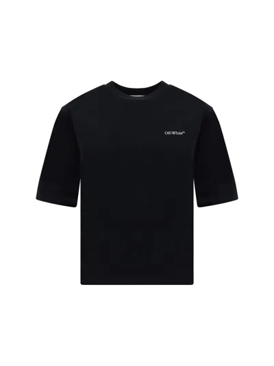Off-white T-shirts In Black Multicolor