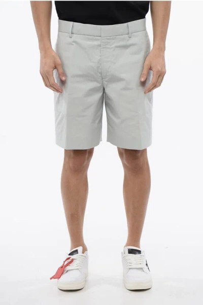 Off-white Tailored Heeavycot Shorts In Blue