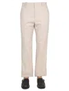 Off-white Tailored Slim Pants With Belt Loops In Neutral