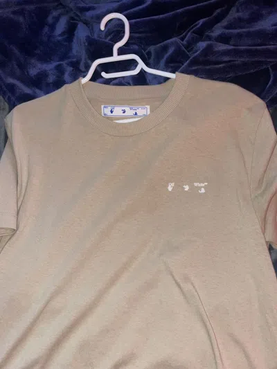 Pre-owned Off-white Tan Hands Logo Virgil Large