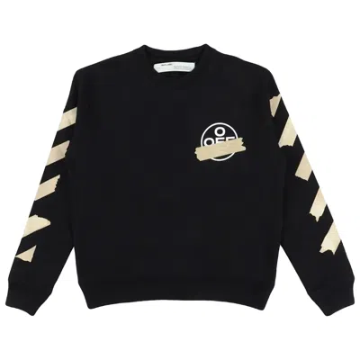 Pre-owned Off-white Tape Arrows Slim Crewneck 'black/beige' | Men's Size S